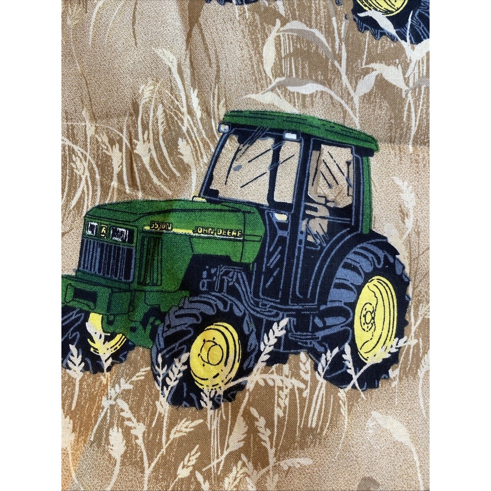 Vintage John Deere Tractors Wheat Field Springs Ind. Cotton 4 Yards
